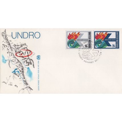 ZAYIX United Nations FDC Disaster Relief Organization Geneva cachet 031823-SM136