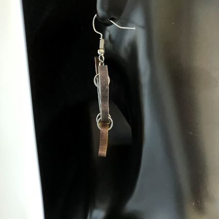 Earrings Hen Boots Design Dangle Earrings Wooden #563