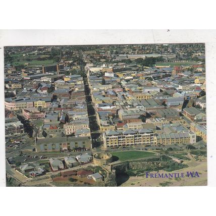 Freemantle High Street Western Australia Postcard used creased