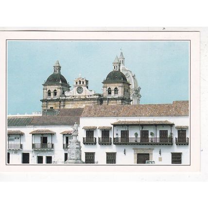 Cartagena San Pedro Claver Church Colombia Postcard unused VGC