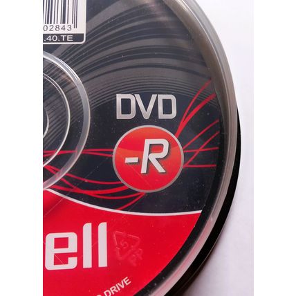 Genuine Maxell DVD-R 4.7GB 120 mins Video 1x-16x pack of 10 discsNew & Sealed