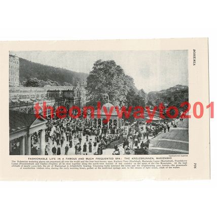 Spa, Kreuzbrunnen Marienbad, Bohemia (Czech Repuplic), Book Illustration, c1920