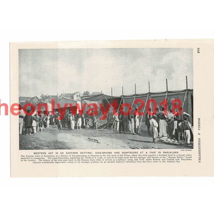 Banjaluka (Banja Luka) Fair, Bosnia & Herzegovina, Book Illustration, c1920