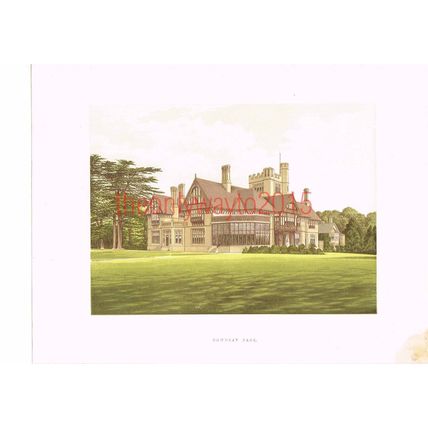 Cowdray Park, Near Midhurst, Sussex, England, Book Illustration, c1880