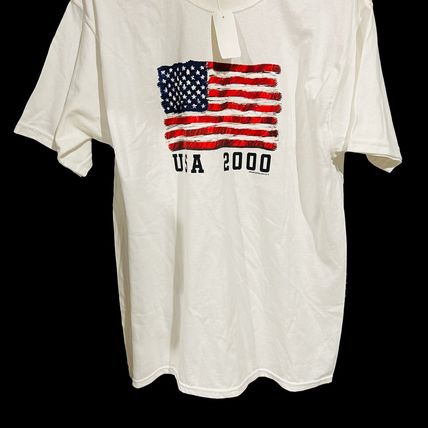 Sonoma Men's Size L T-shirt American Flag Vintage White USA 2000 Company