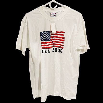 Sonoma Men's Size L T-shirt American Flag Vintage White USA 2000 Company