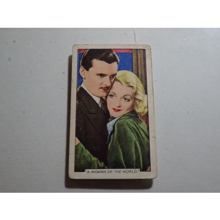 1935 Gallaher Shots From Famous Films Card # 47 of 48 A Woman of the World Good