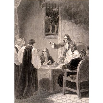 BISHOPS BEFORE THE PRIVY COUNCIL 1688 1799 Robert Smirke ANTIQUE ENGRAVING