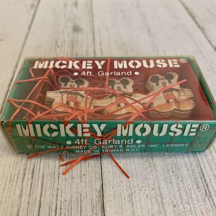 VTG Kurt Adler Mickey Mouse Paper Garland 4 ft Walt Disney Christmas New Box NOS