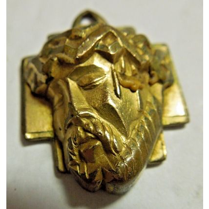 920-12kgf THEDA Vintage 1/20 12K yellow gold filled heavy Jesus Pendant