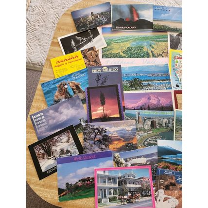 43 Mailed and New USA Postcards from Various States 1980's - 2000's