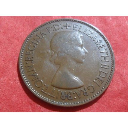 1953 Elizabeth II penny - scarce