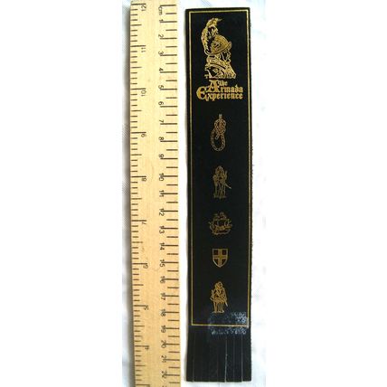 Vintage: black leather bookmark - The Armada Experience