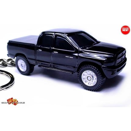 RARE KEYCHAIN BLACK DODGE RAM 1500 TINTED GLASS CUSTOM Ltd ❤️NICE GIFT❤️