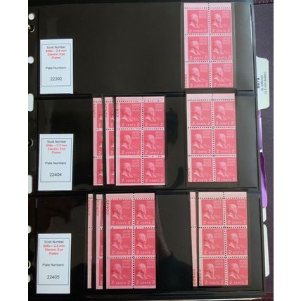 Fantastic Booklet Pane Collection With PL#'s EEE Bars & More - SEE ALL PHOTO'S