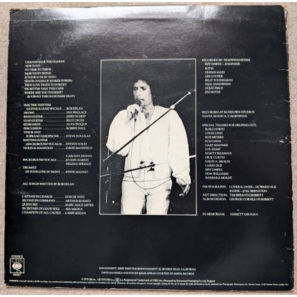 BOB DYLAN Street Legal LP UK vinyl record 1978 original UK issue FOLK ROCK