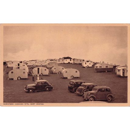 Babisters Caravan Camping Site East Runton Cromer Norfolk Old Postcard