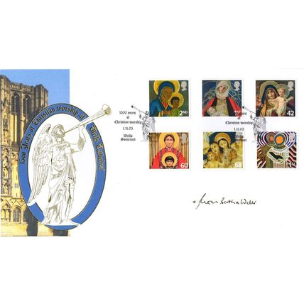 Peter Bryan Price Bath Bishop Wells Cathedral Benham Hand Signed FDC