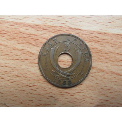 East Africa 1952 5 Cent Coin