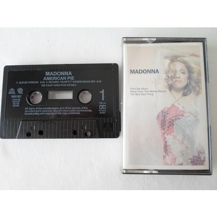 MADONNA TAPE. SINGLE.AMERICAN PIE. 2000, MAVERICK, 054391687944,WARNER W519C.EX