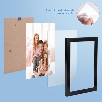 WIFTREY 5X7 Black Picture Frame Bulk 5 X 7 Photo Frames for Wall Hanging or Tabl