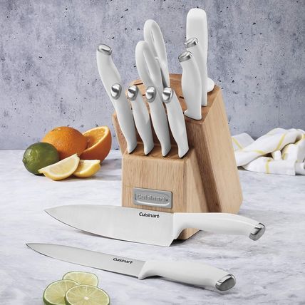 Cuisinart Block Knife Set, 12Pc Cutlery Knife Set with Steel Blades for Precise