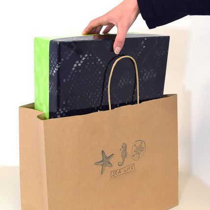 Prime Line Packaging Large Brown Paper Bags with Handles for Small Business, Ret
