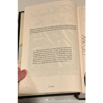 Von Bek by Michael Moorcock First Edition (Hardcover, 1995)