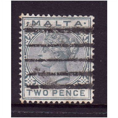 MALTA 1885 SG 23 2d GRAY FINE USED #3