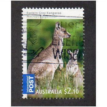 AUS 2009 $2.10 'BUSH BABIES- EASTERN GREY KANGAROO' FINE USED (EBID2945)