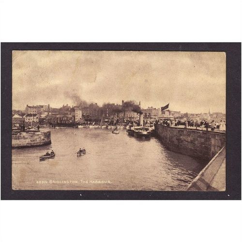 THE HARBOUR. BRIDLINGTON . SEPIATONE SERIES 1912 USED