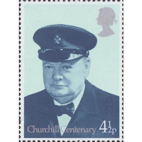 Great Britain 1974 Winston Churchill 4½p Unmounted Mint NHM SG 962 Sc 728 stamp