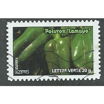 FRA 2012 ( LETTER 20g) 'GREEN VEGETABLES ' FINE USED (EBID41-163)