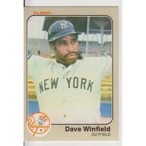 1983 Fleer baseball Dave Winfield card #398 - NM - HOF-Yankees