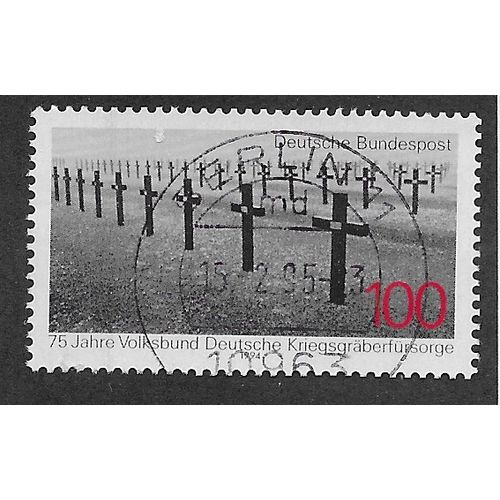 GER 1994 100pf 'PRESERVATION OF GERMAN GRAVES ABROAD' FINE USED (EBID62-974)