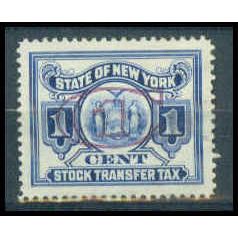 Used Revenue 1c N.Y. Stock Transfer Very Fine WA2834