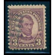Used 635 3c Abraham Lincoln Barely Clears M09841