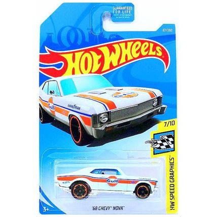 Hot Wheels - '68 Chevy Nova: HW Speed Graphics #7/10 - #67/250 (2019) *White*