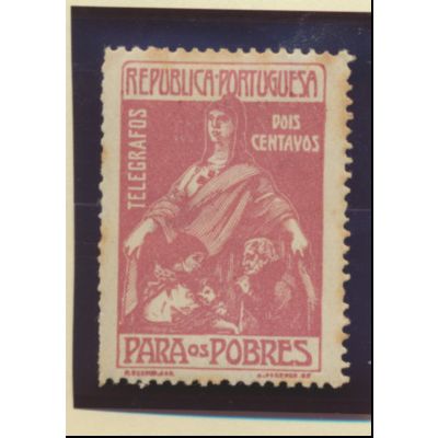Portugal 1915 Telegraph Stamp, Mint Hinged