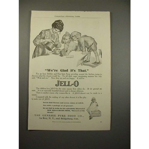 1909 Jell-o Jello Ad - We're Glad it's That!