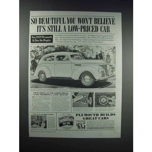 1939 Plymouth Roadking 5-Passenger Sedan Ad