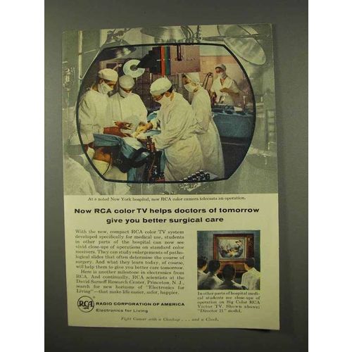 1956 RCA Television Ad - Helps Doctors of Tomorrow