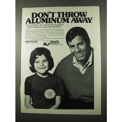 1975 Reynolds Aluminum Recycling Ad - Jerry Lewis