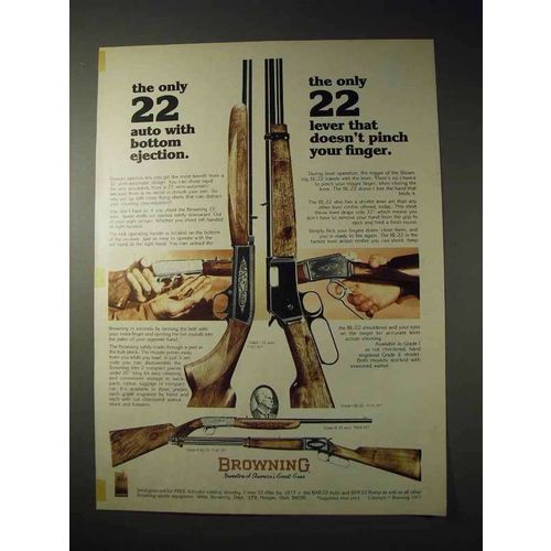 1977 Browning Ad - Grade I 22 auto, Grade I BL-22