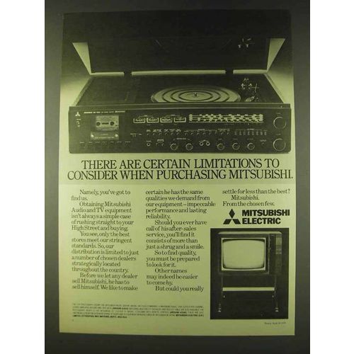 1979 Mitsubishi Music Centre MC7500 & CT2001BM TV Ad