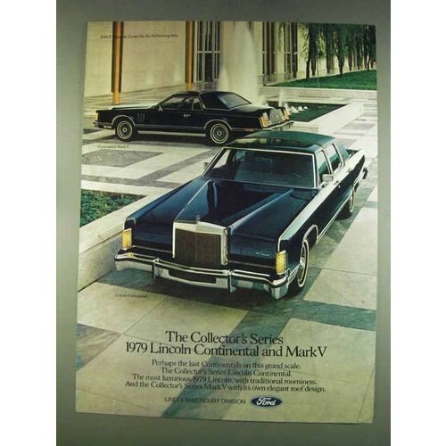 1978 Lincoln Continental and Mark V Cars Ad