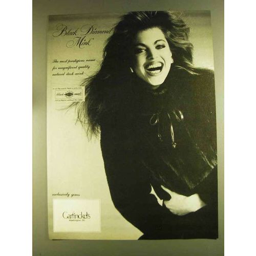 1980 Garfinkel's Black Diamond Mink Ad