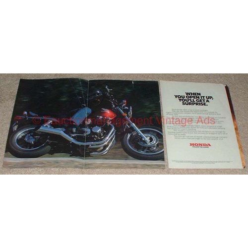 1983 Honda 650 Nighthawk Motorcycle 3-page Ad, NICE!