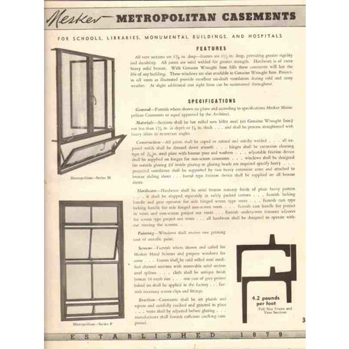mesker brothers iron company 1941 metal windows doors vintage catalog