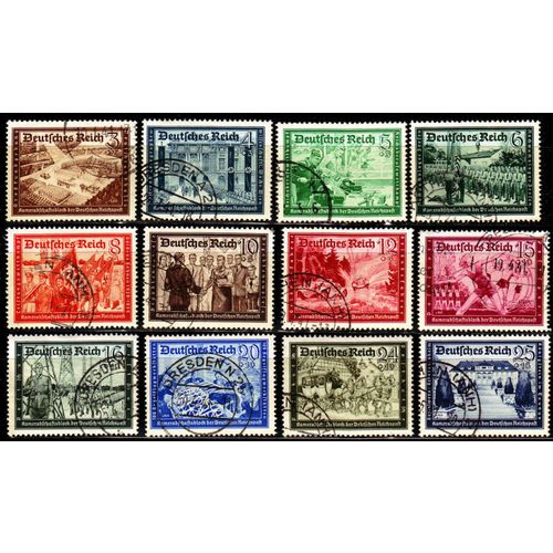 GERMANY REICH [1939] MiNr 0702-13 ( O/used ) Post